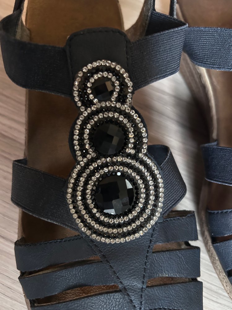 Rieker sandaler str 42, hælh. 5,5 cm