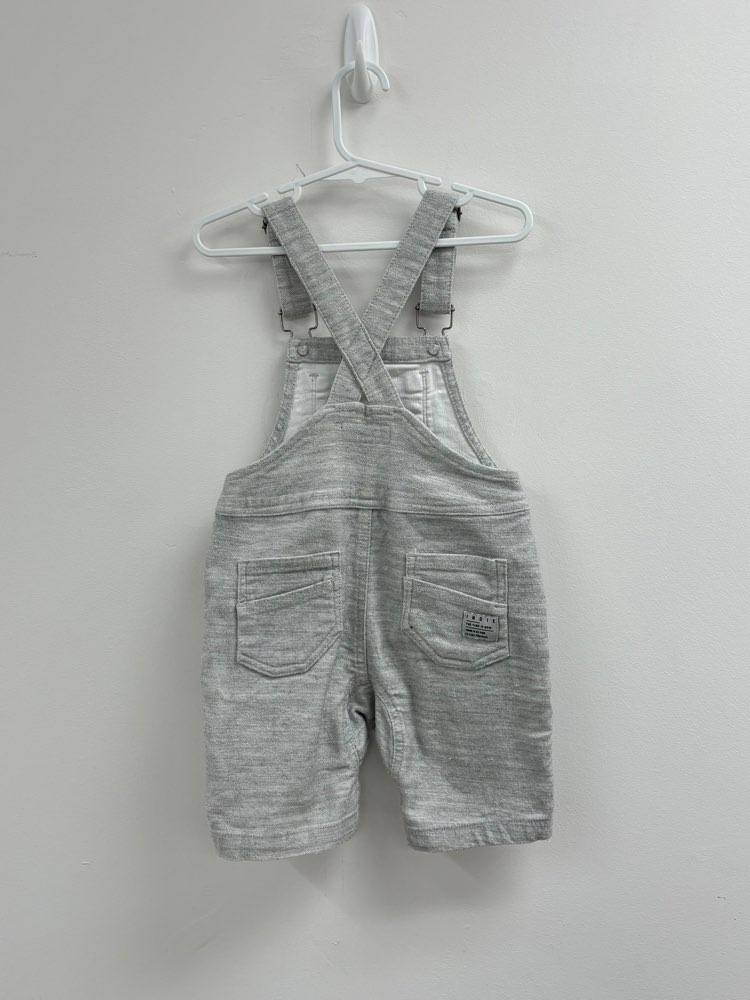 Size 1 Indie Kid Overalls - Grey