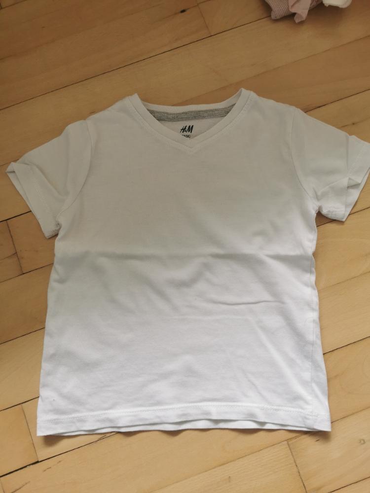 H&m basic T-shirt 92 hvid