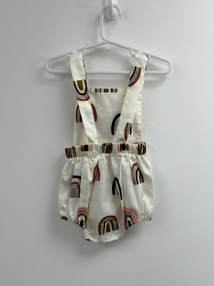 Size 00 Rainbow Romper - Beige