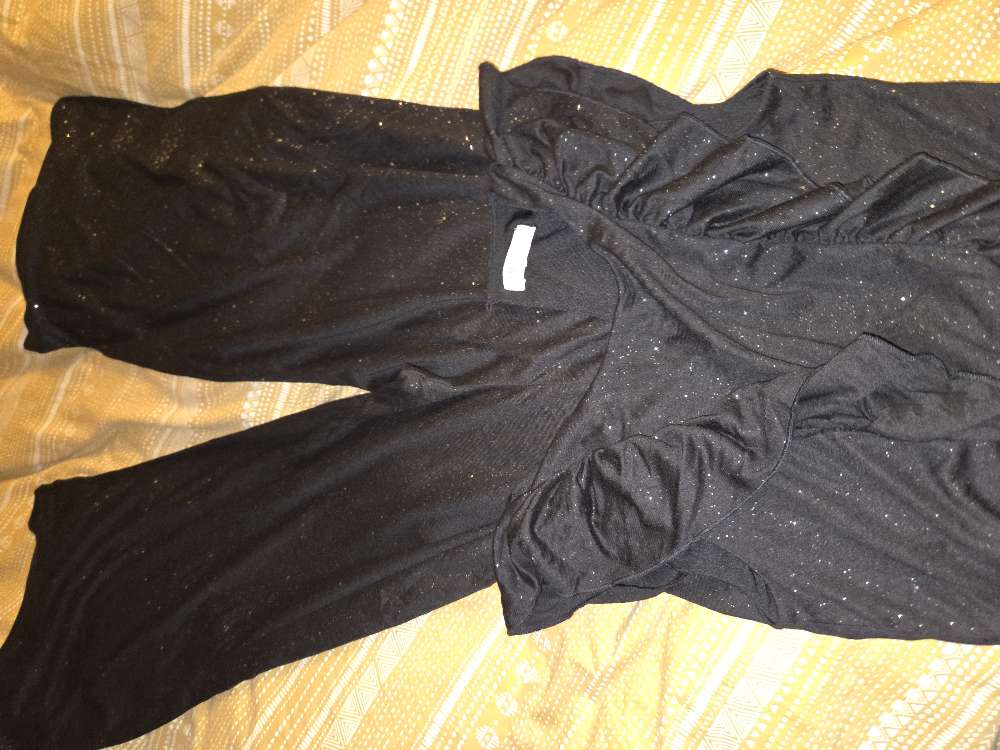 Samfestingur svart/silf st.158/164 13-14