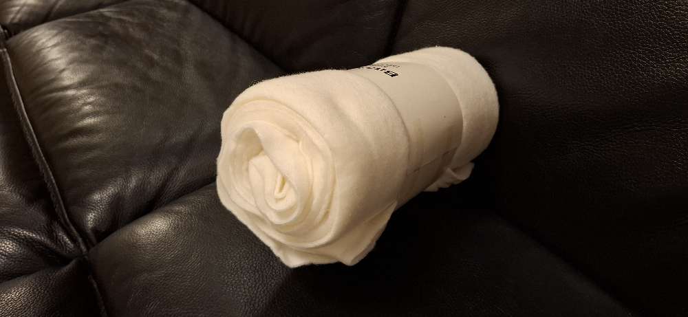 Flísteppi hvítt nýtt