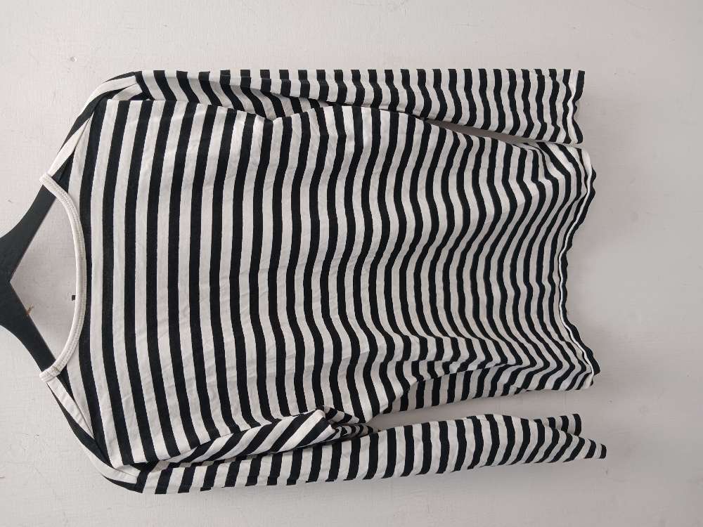 Marimekko tasaraita M mustavalkoinen