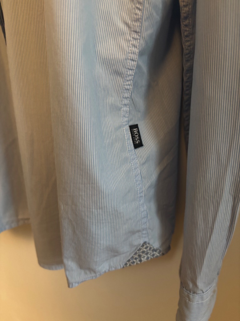 Hugo Boss miesten sininen kauluspaita L