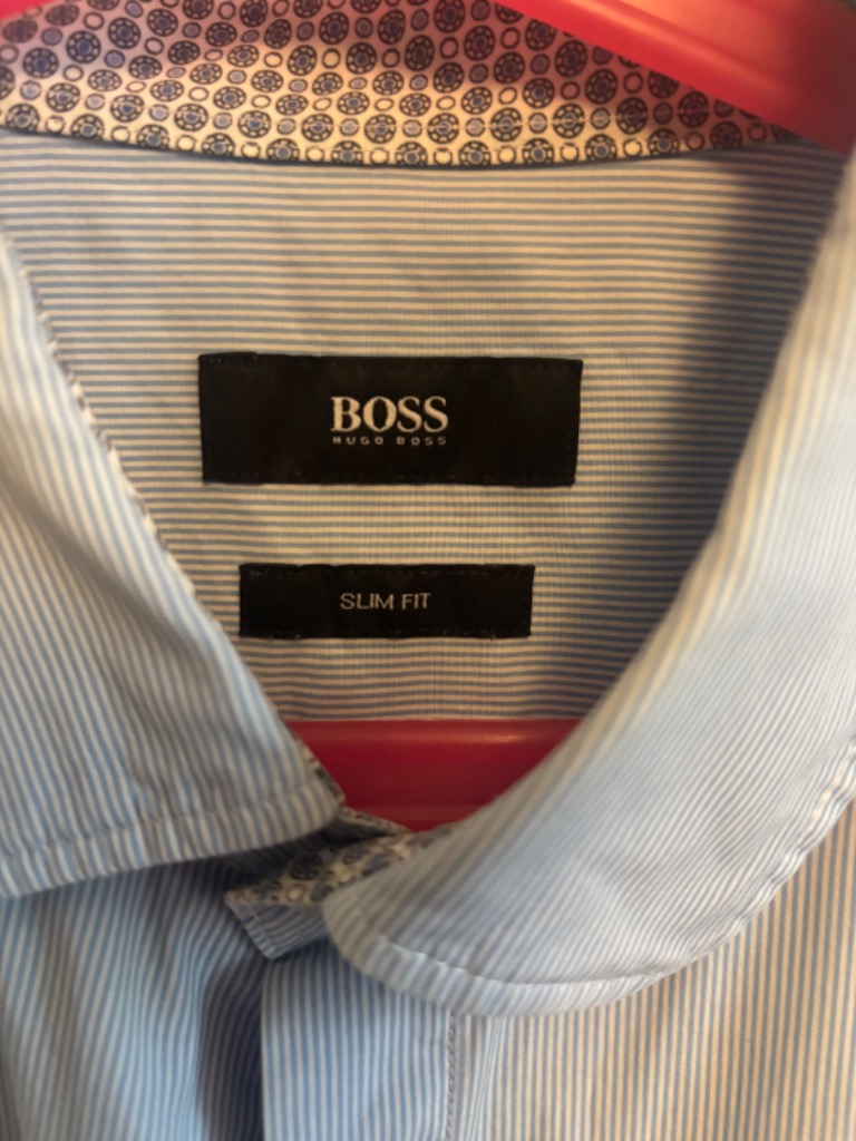 Hugo Boss miesten sininen kauluspaita L