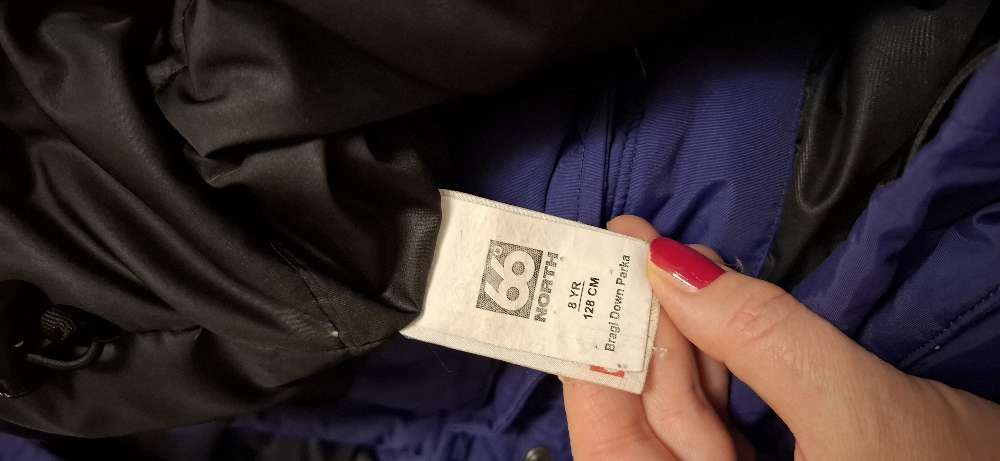 66 norður úlpa st. 128 fjólublá