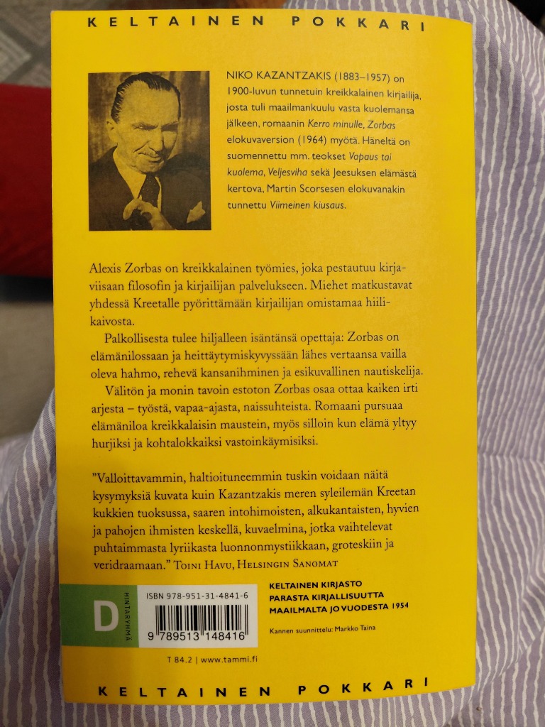 Kirja Kerro minulle Zorbas