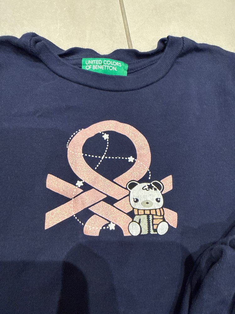 Benetton sett blátt 98/104