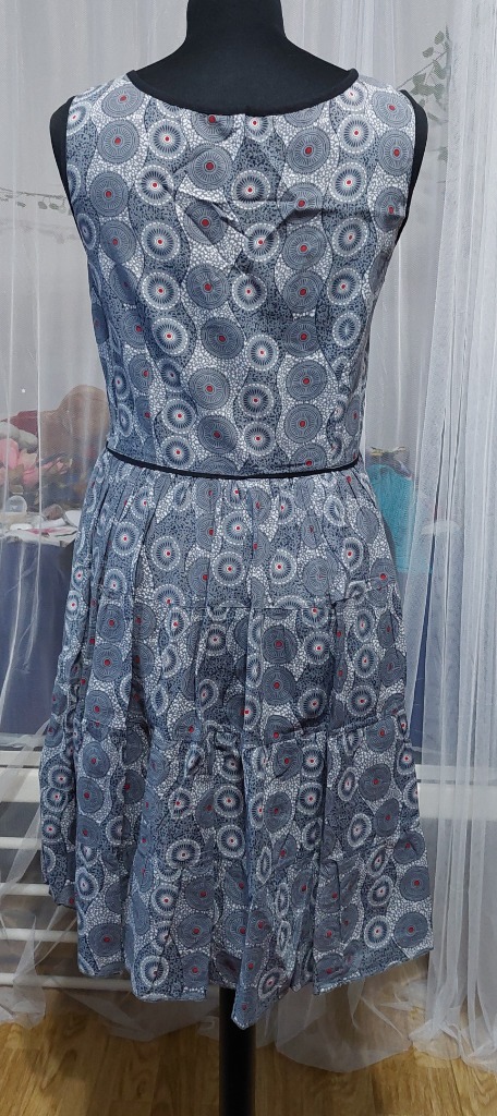 Retro harmaa mekko M koko
