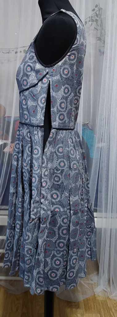Retro harmaa mekko M koko