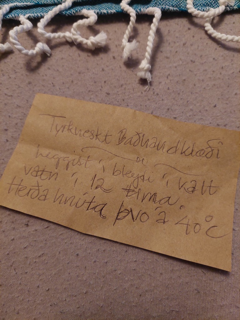 Tyrkneskt handklæði
