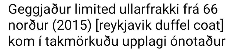66°north jakki/úlpa st.S