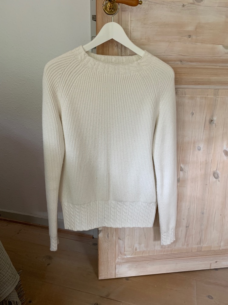 Once hvid sweater str. s/m