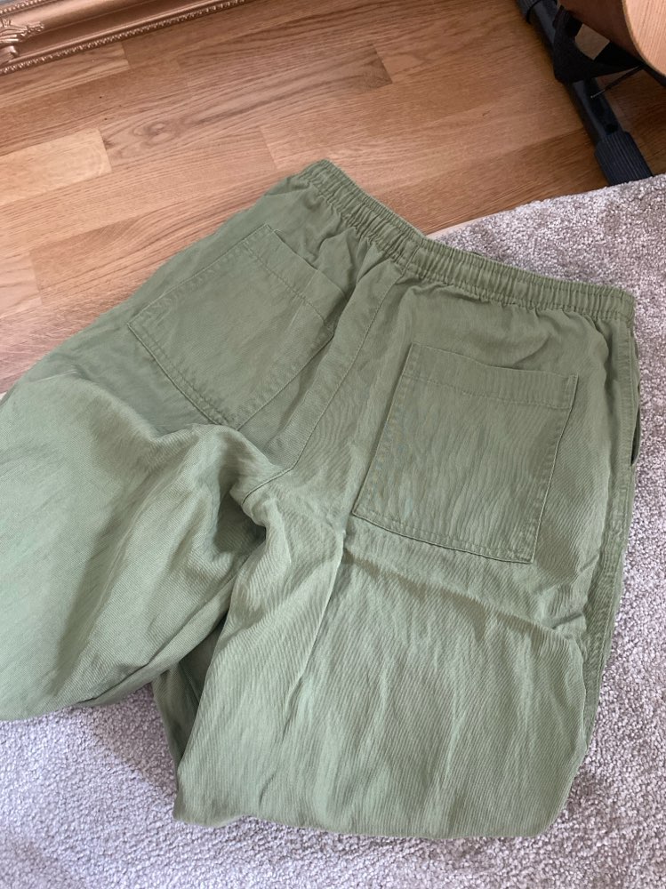 Zara vihreät ”pellavahousut”