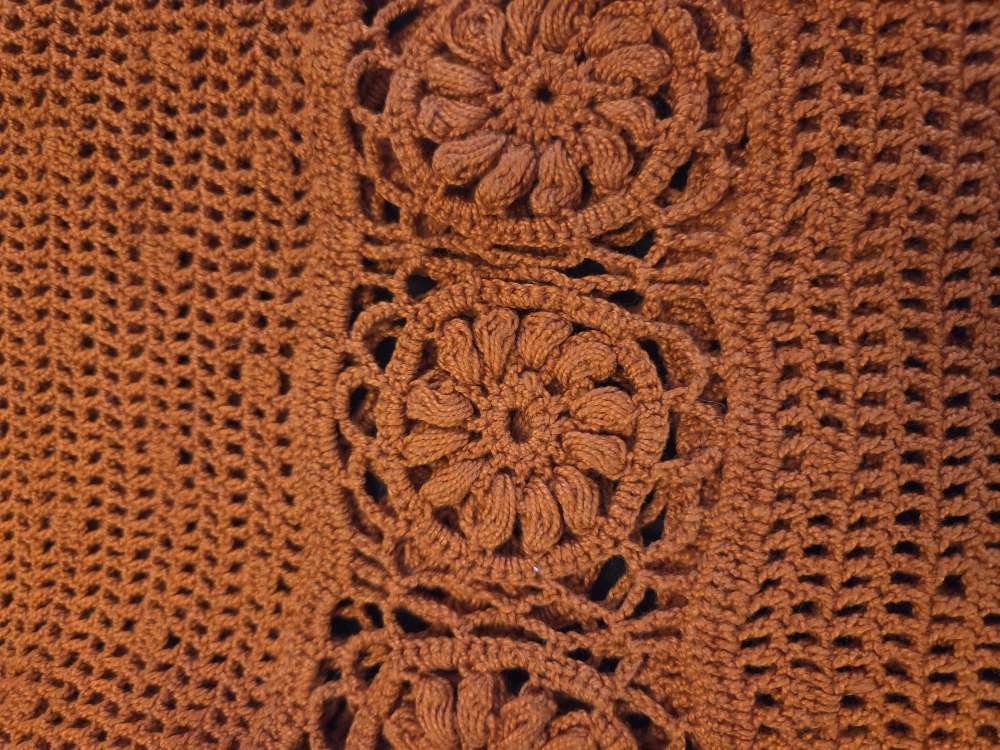 Virkattu boho paita M