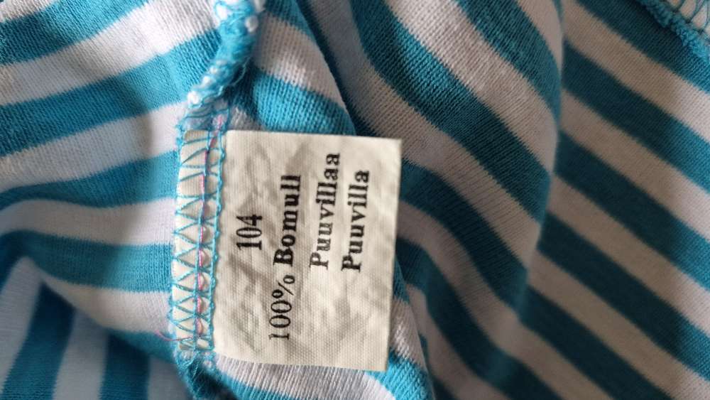 Sininen raita kesämekko koko 104