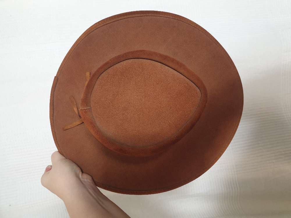 Aito cowboy nahka hattu pieni