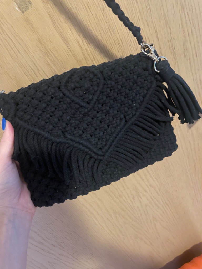 Home made black purse 