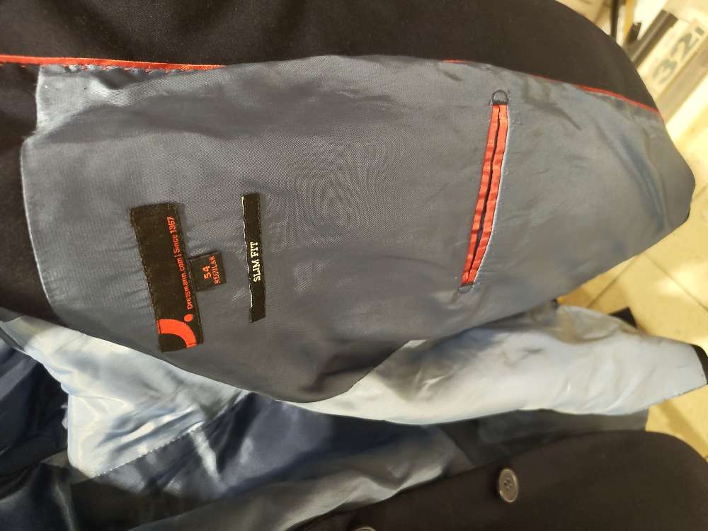 Marineblå dressjakke