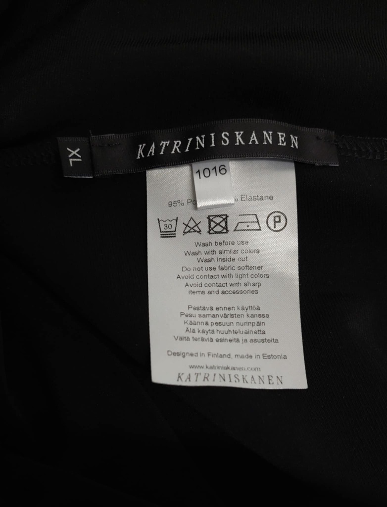 Mustat skin pants housut XL
