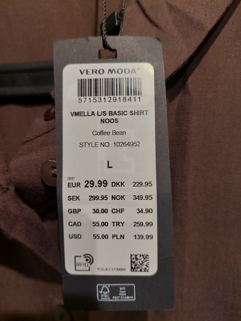 Ný Vero Moda skyrta L