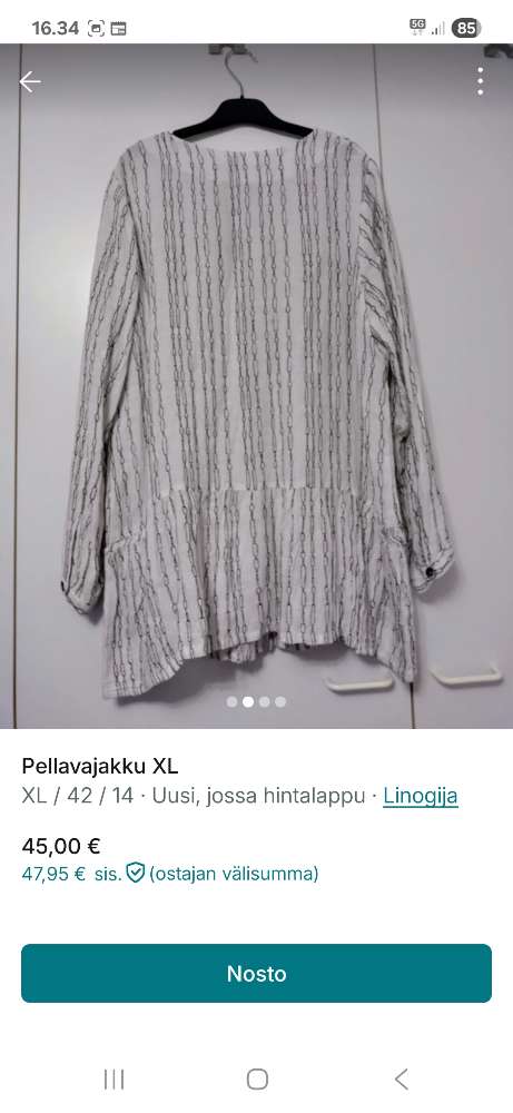 Pellavajakku, uusi