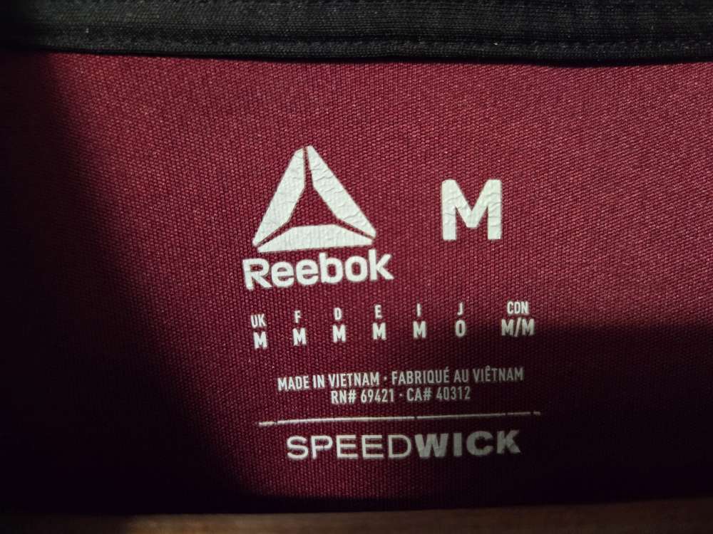 Reebok pikeepaita M punainen