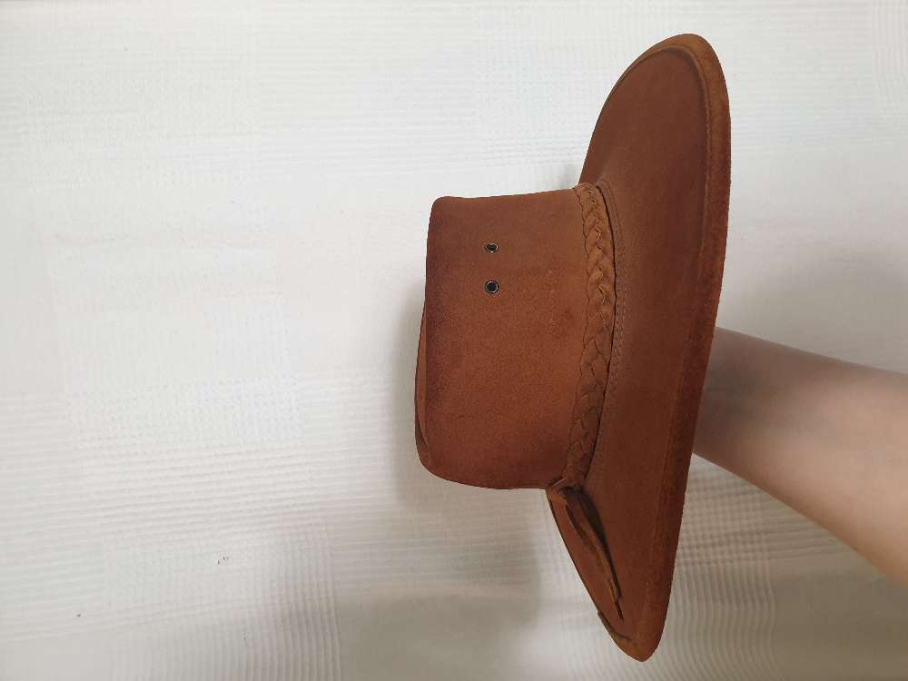 Aito cowboy nahka hattu pieni