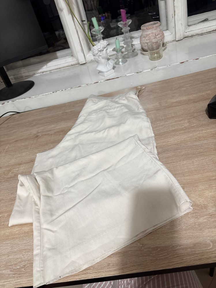 Valkoiset housut XL