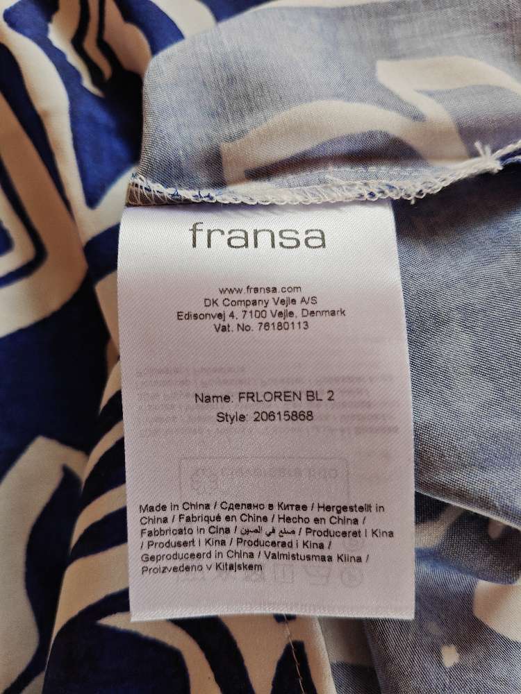 Fransa sinivalk. paita Uusi! Koko XXL