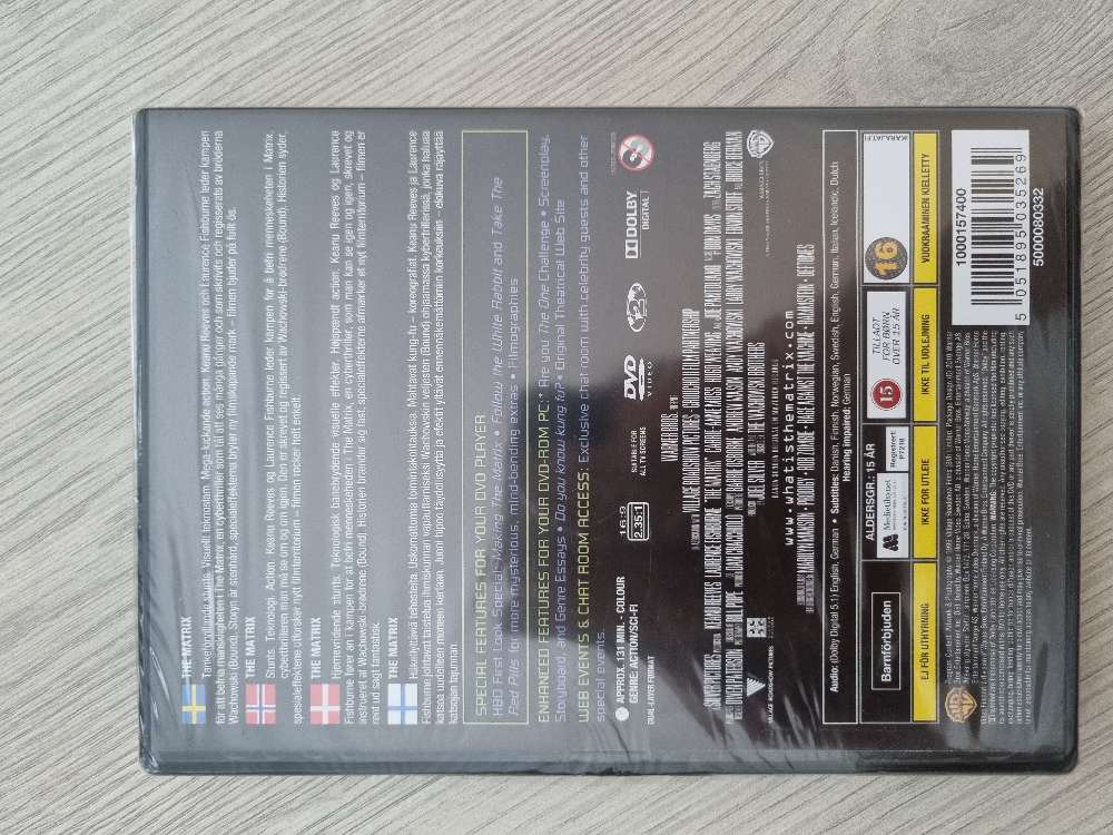 Matrix dvd-sarja 3kpl (avaamaton)
