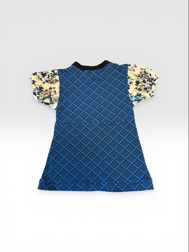 Uusi Sininen kukkamekko, 92cm