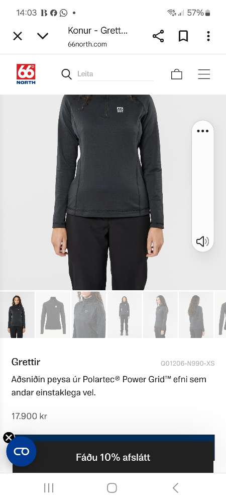 66 gráður norður peysa str s eins og ný