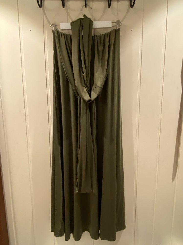 Knytekjole  str XS-L mørkegrønn