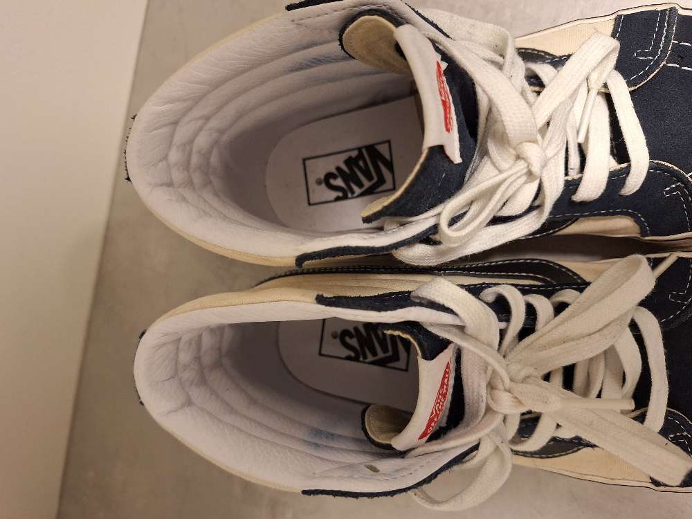 Vans skór hvítir/bláir 39