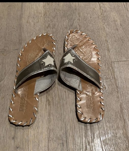 Sandal med stjerne str 38