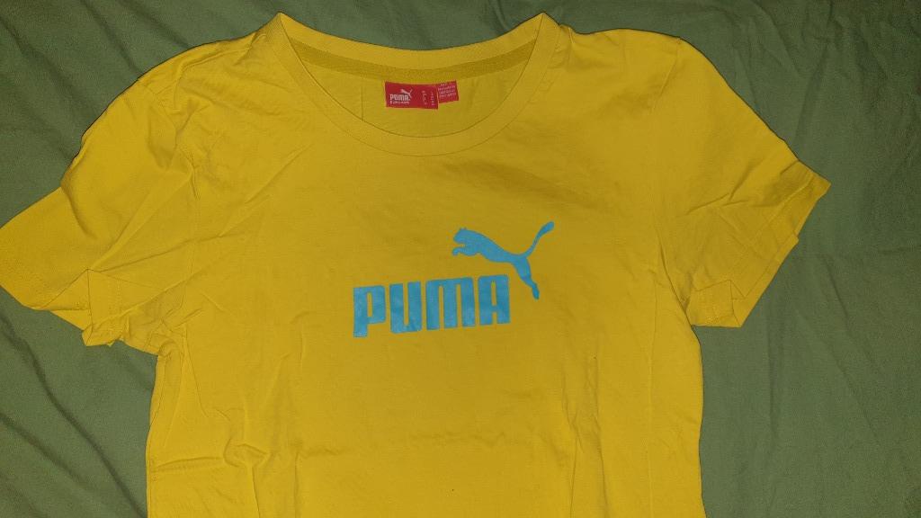 Puma gulur/blár st.L barna 