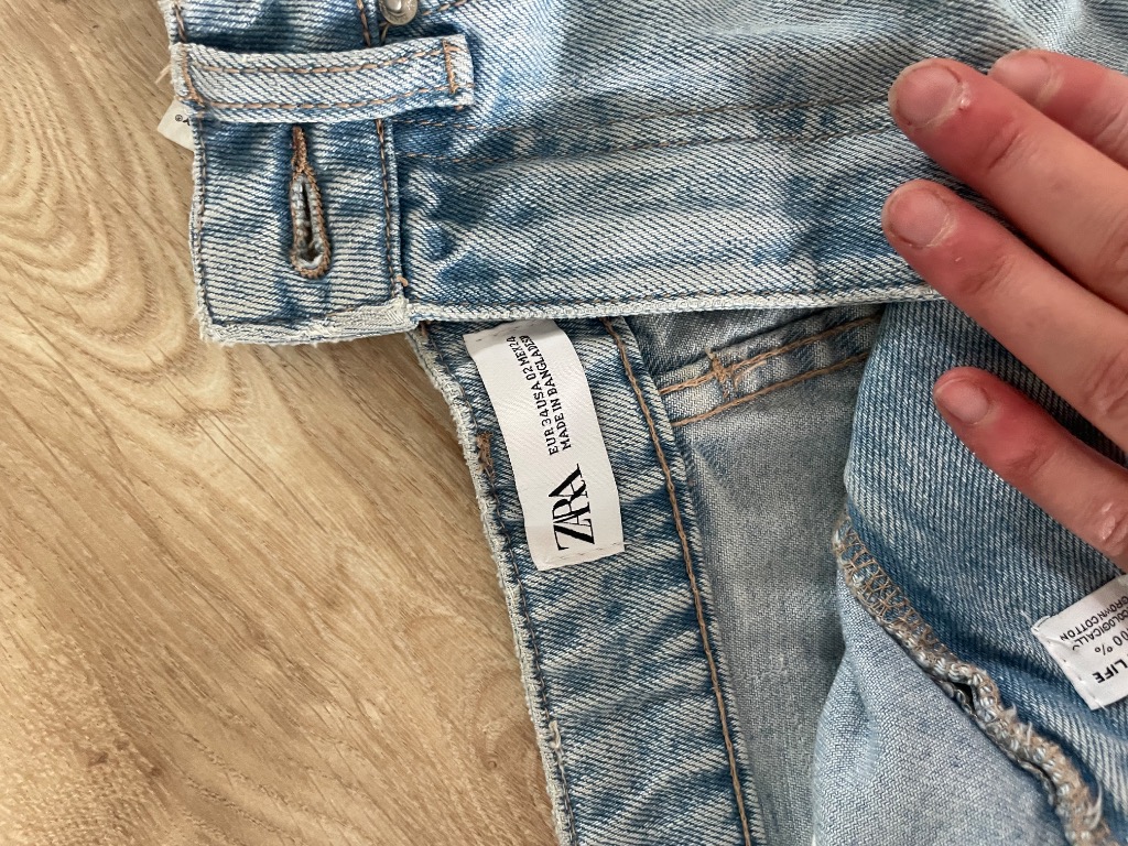 Zara farkkushortsit, 34 