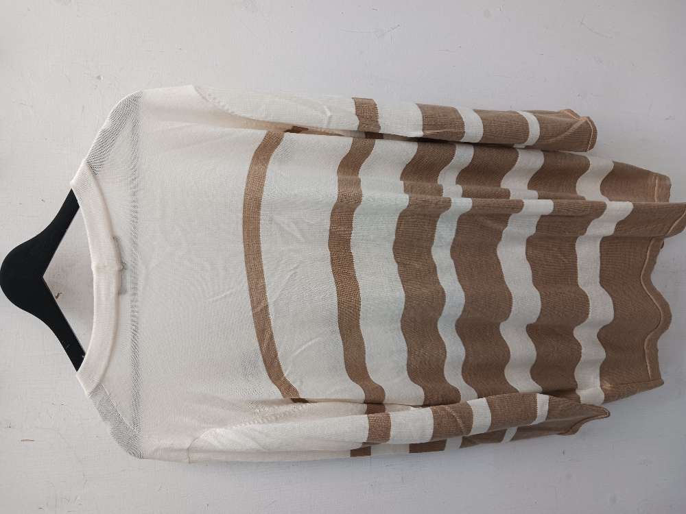 Ritva Falla raidallinen neuletakki n. XL