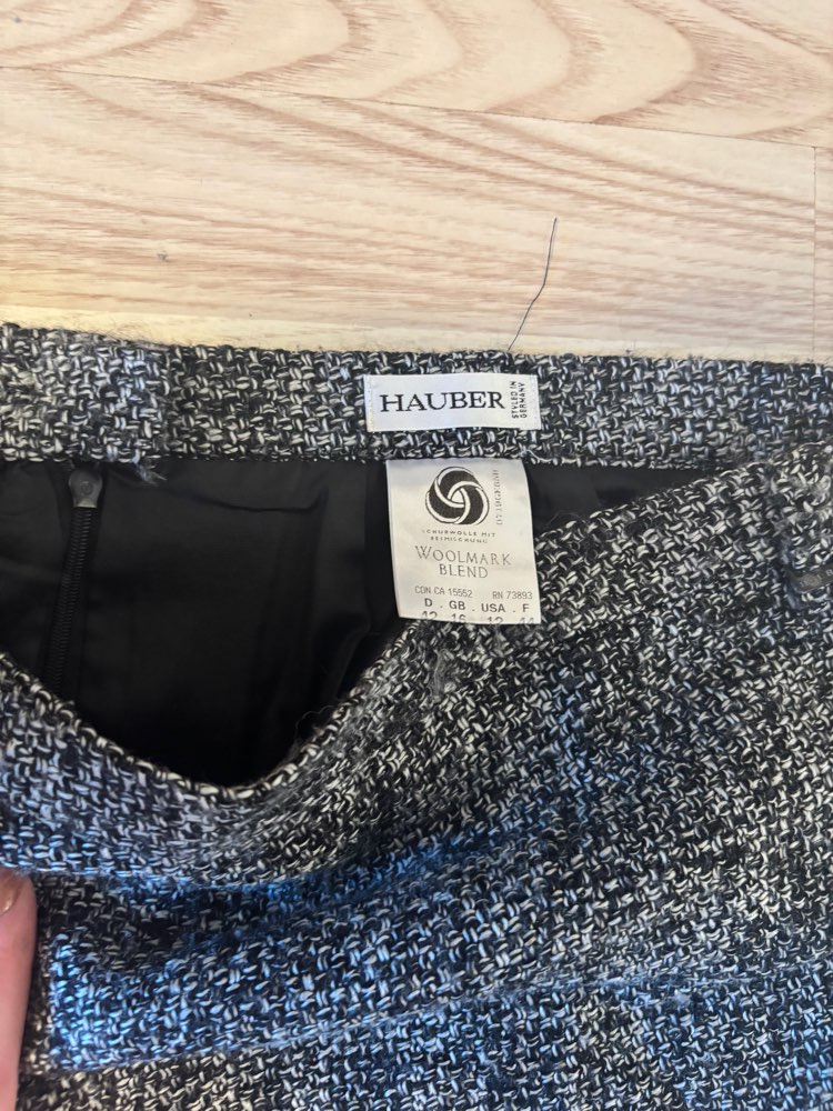 Skjørt dame grå Hauber