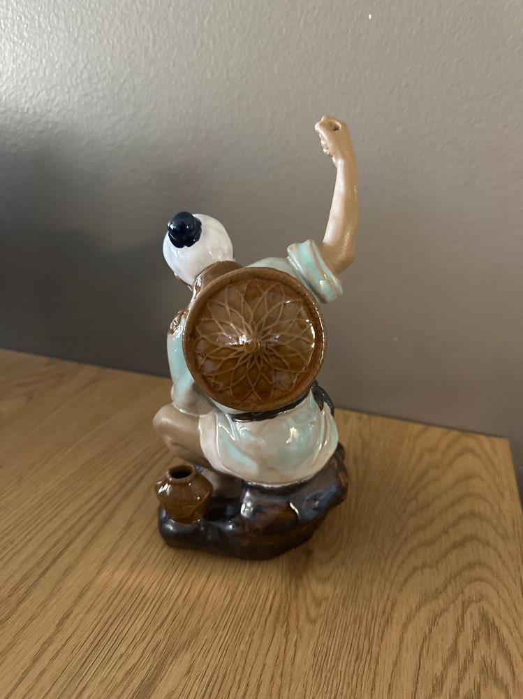 Vintage Shiwan "Mudman" -keramiikkafiguuri