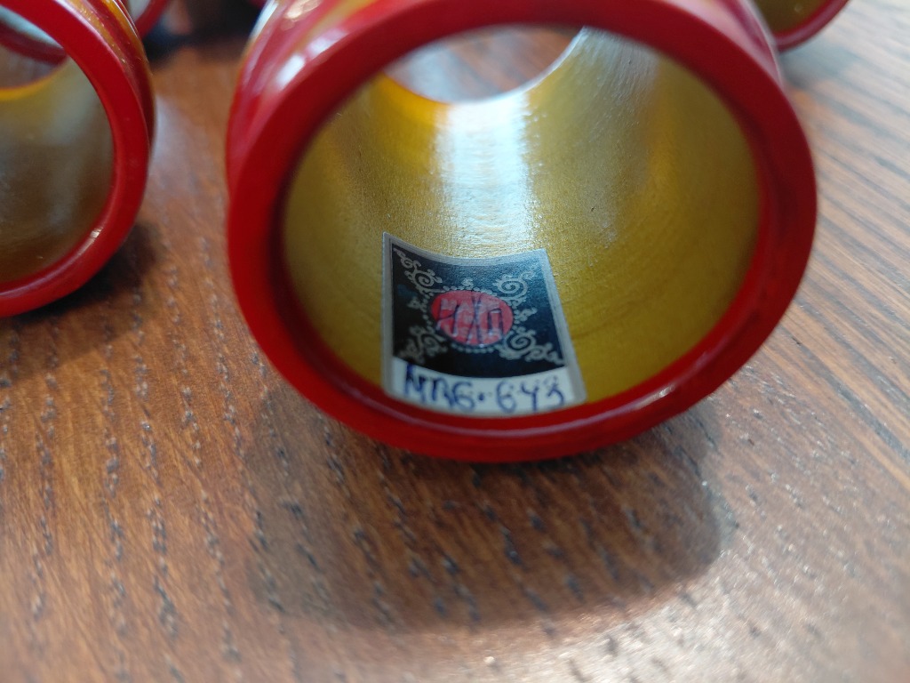 Puiset servettirenkaat 6 kpl