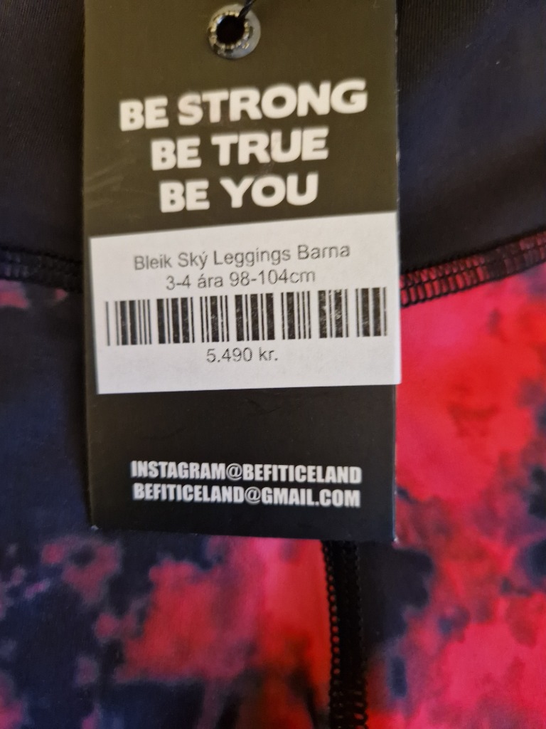 Nýjar BE FIT LEGGIMGS 3-4 ÁRA 