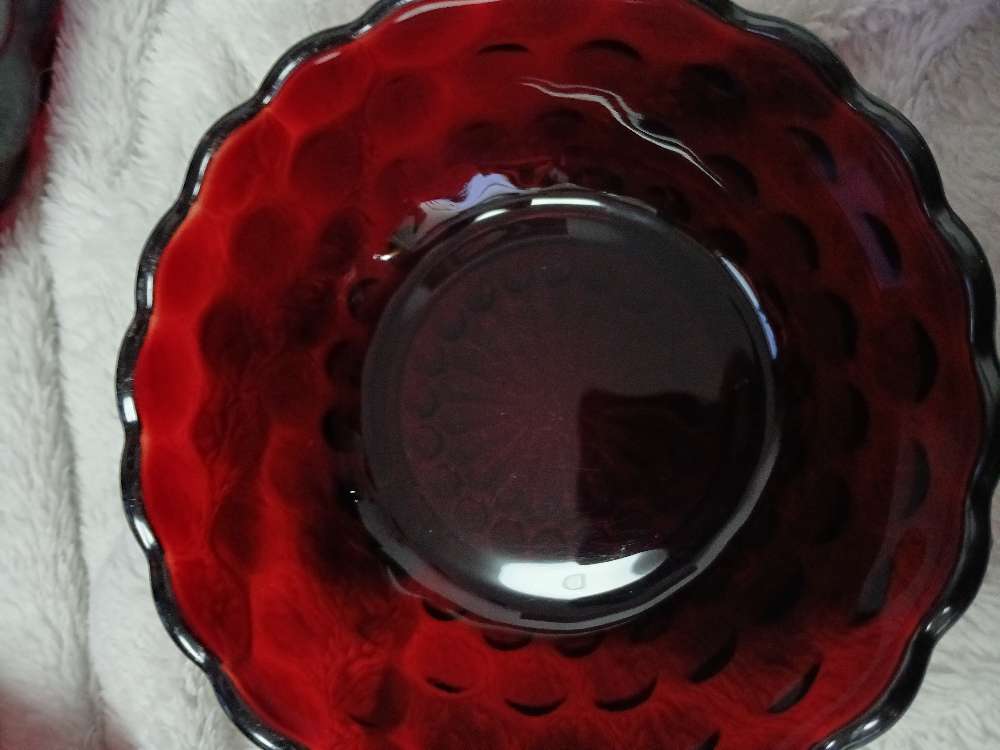 Royal Ruby Bubble 6 lasia ja 2 kulhoa
