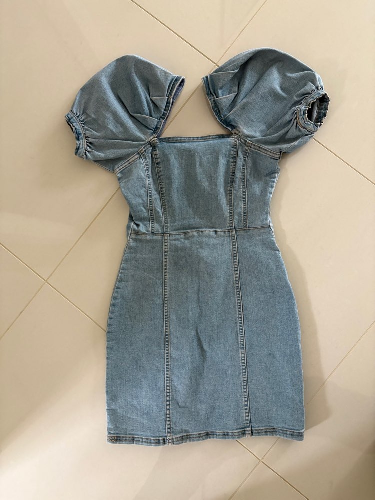 Denimkjole, str S
