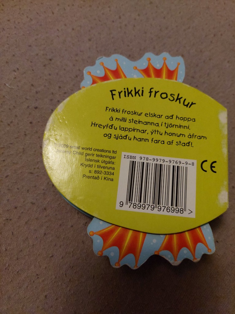 Frikki froskur lítil bók