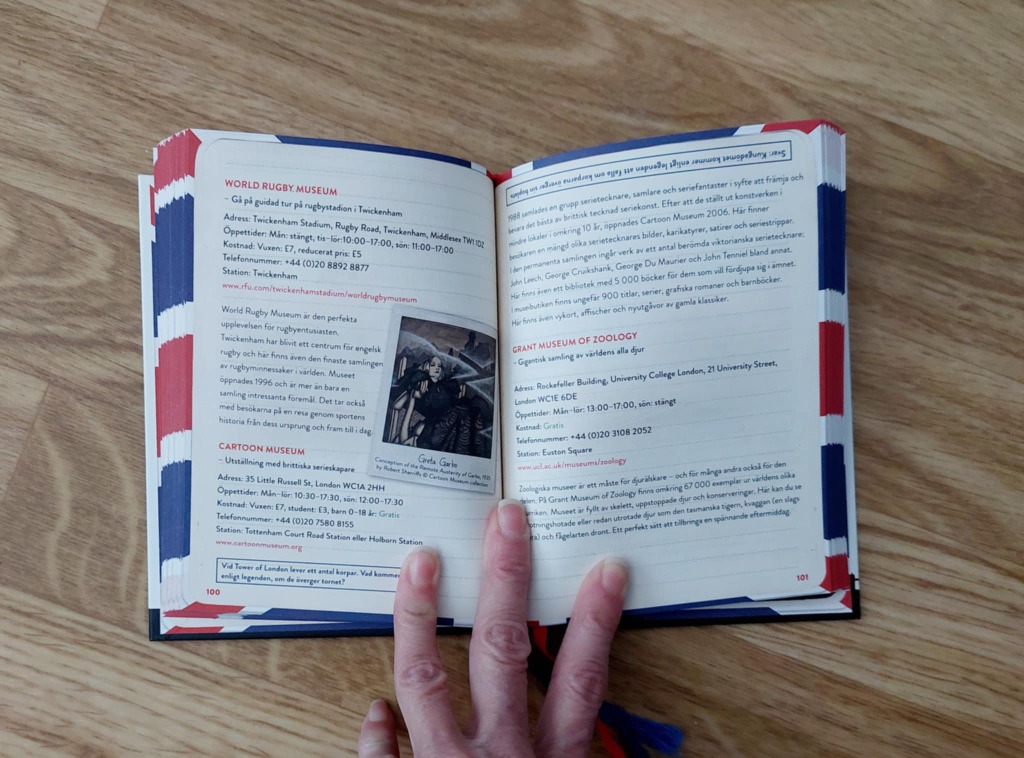 London matkaopas kirja Ruotsi