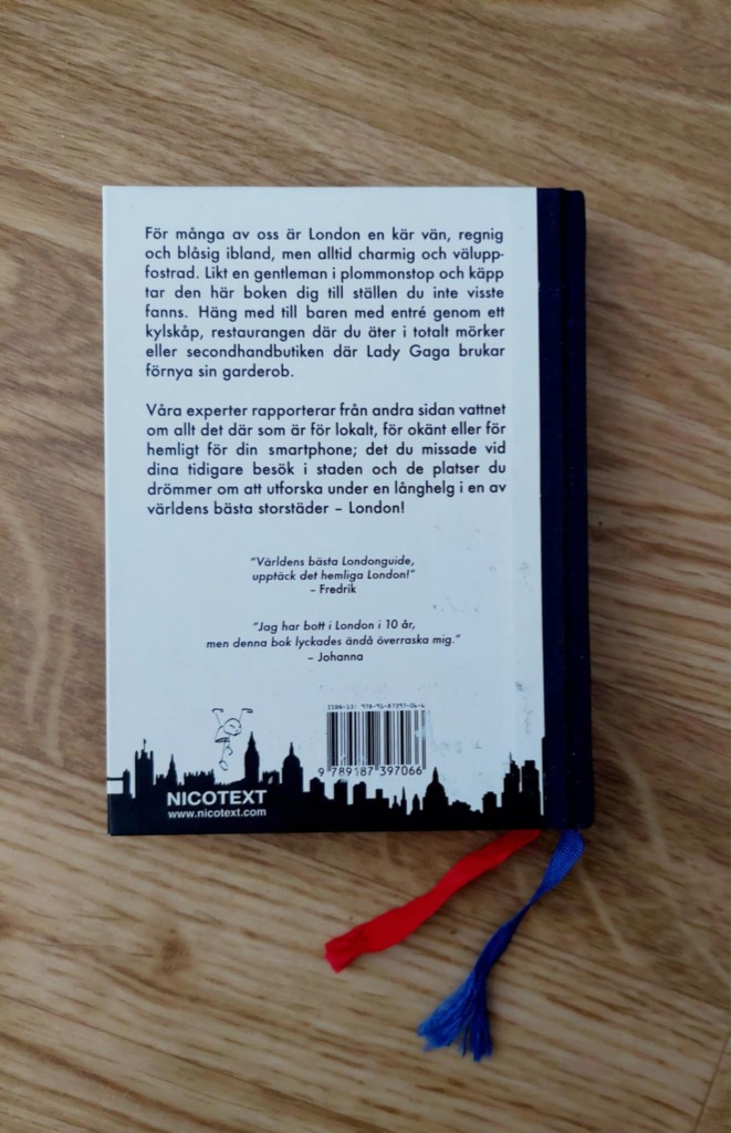 London matkaopas kirja Ruotsi