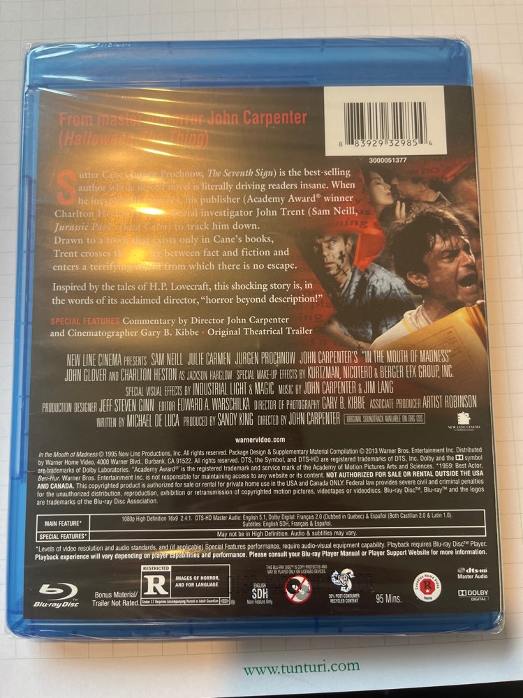 In the mouth of madness/Blu-Ray