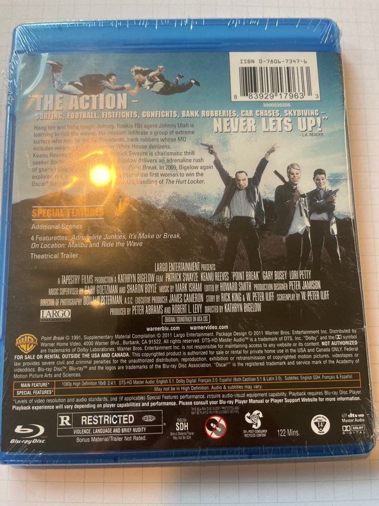 Point Break/Blu-Ray/muoveissa